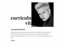 Curriculum Del Designer - Costruttore Di Siti