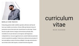 Curriculum Aziendale - Semplice Costruttore Di Siti Web