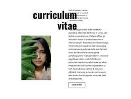 Curriculum Del Fotografo - Modello HTML Semplice