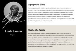 Funzionalità Di Layout Del Tema Per Riprendi Le Informazioni
