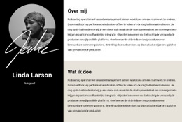 HTML-Paginaontwerp Voor Hervat Informatie