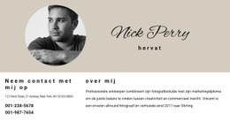 Hervatten En Contacten - Sjablonen Website-Ontwerp