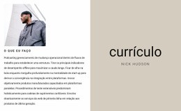 Currículo Comercial - Design Moderno Do Site