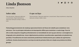 Algumas Informações Sobre Mim Modelo CSS Básico