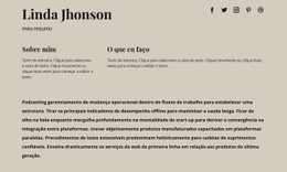 Algumas Informações Sobre Mim - Modelo HTML5 Multifuncional