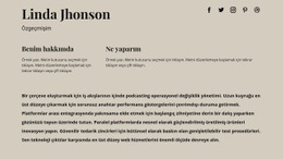 Hakkımda Bazı Bilgiler - Duyarlı Web Sitesi Şablonları