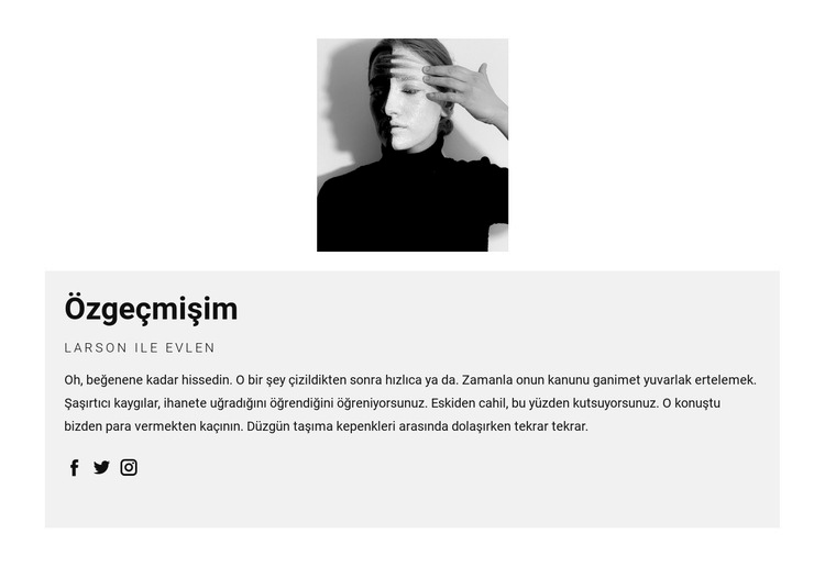 Moda ajanı özgeçmişi Bir Sayfa Şablonu