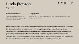 Hakkımda Bazı Bilgiler - Özelleştirilebilir Profesyonel Tasarım