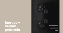 Bezplatná Online Šablona Pro Inovace V Herním Průmyslu