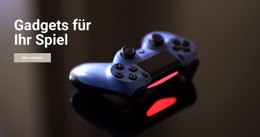 Gadgets Für Das Spiel Vorlage In Voller Breite