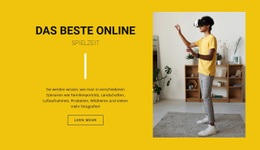 Die Besten Online-Spiele - HTML- Und CSS-Vorlage