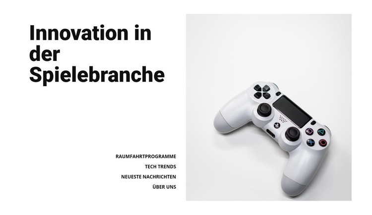 Spielebranche HTML-Vorlage