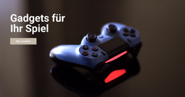 Gadgets Für Das Spiel - HTML Website Builder