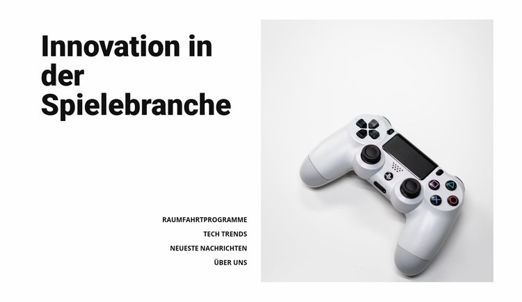 Spielebranche Website Builder-Vorlagen