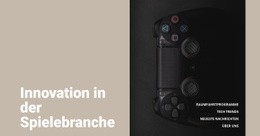 Innovation In Der Spielebranche - Funktionales Website-Modell