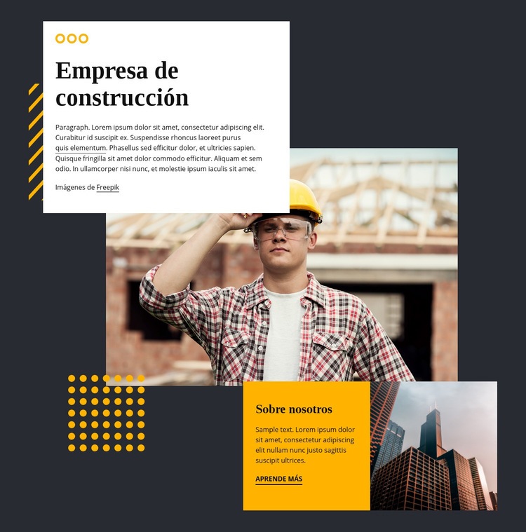 Para construir un legado de excelencia Creador de sitios web HTML