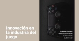 Innovación En La Industria Del Juego: Plantilla HTML5 Profesional Personalizable