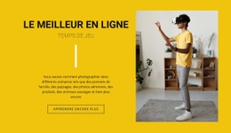 Les Meilleurs Jeux En Ligne - Maquette De Site Web Professionnel Personnalisable