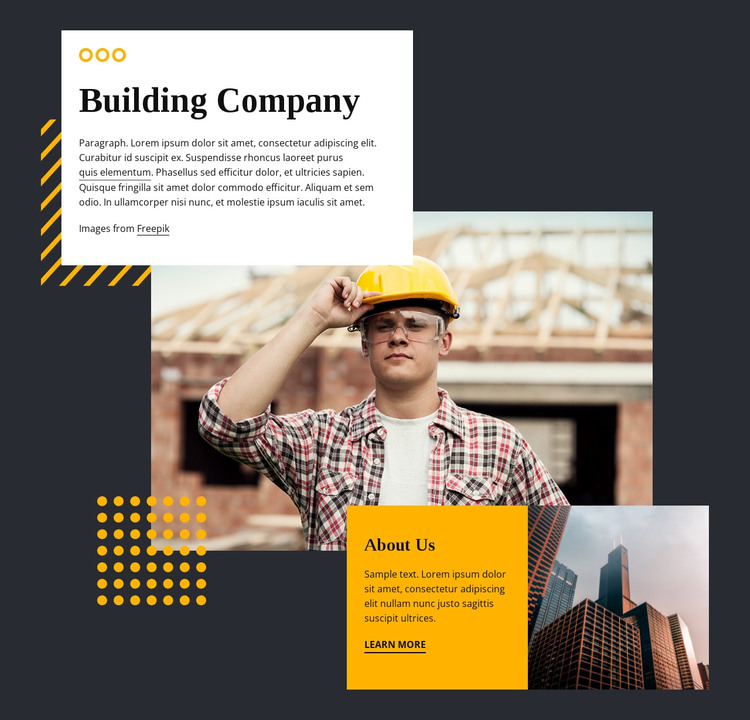 To build a legacy of excellence HTML Template