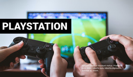 Playstation Game Html5 Responsive Template
