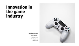 Game Industry Html5 Responsive Template