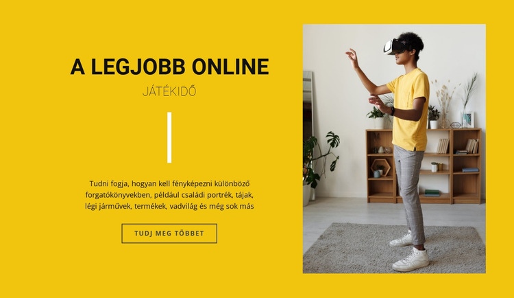 A legjobb online játékok Sablon