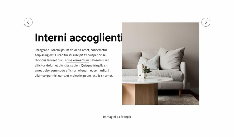 Splendida casa alla moda Costruttore di siti web HTML