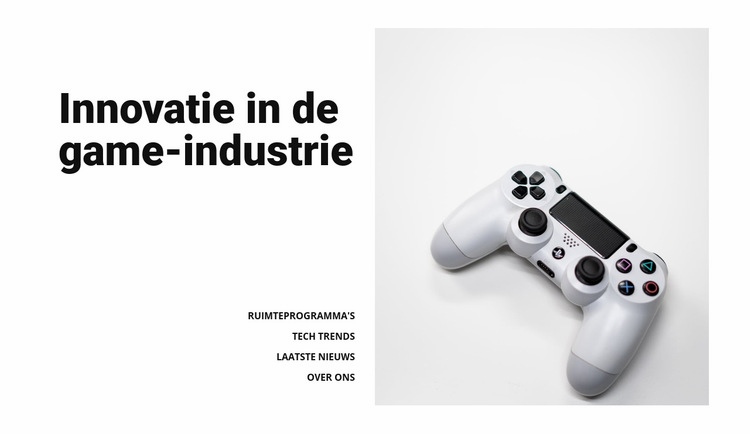 Game-industrie CSS-sjabloon