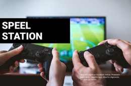 Playstation-Spel - HTML-Paginasjabloon