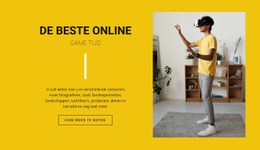 De Beste Online Games - HTML- En CSS-Sjabloon