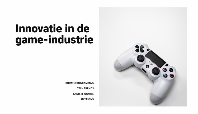 Game-industrie HTML-sjabloon
