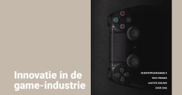 Gratis Online Sjabloon Voor Innovatie In De Game-Industrie