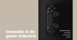 Innovatie In De Game-Industrie - Sjabloon Voor Één Pagina