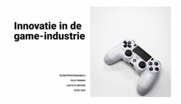 Game-Industrie - Gratis Downloadsjabloon Voor Één Pagina