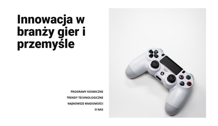 Przemysł gier Szablony do tworzenia witryn internetowych