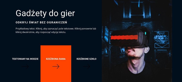 Gadżety do gier Kreator witryn internetowych HTML