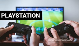 Gra Na PlayStation - Projekt Strony Internetowej Do Bezpłatnego Pobrania