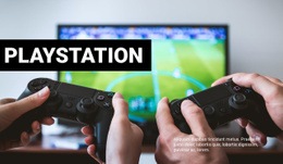 Playstation -Spel – Gratis Nedladdningswebbplatsdesign