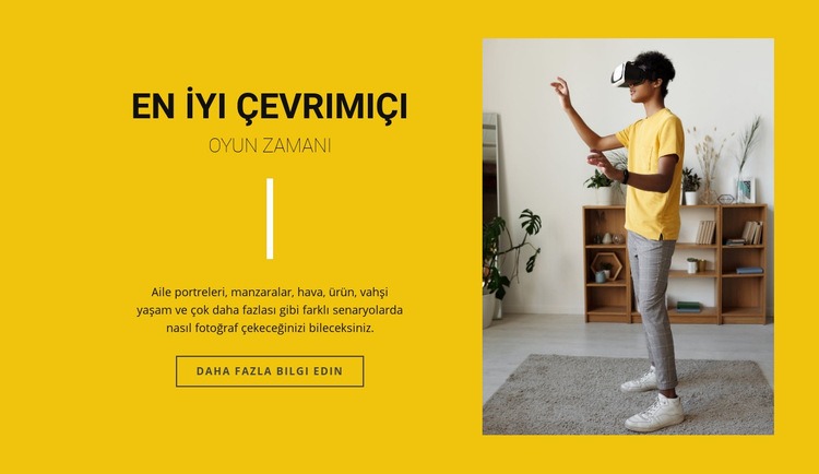 En iyi çevrimiçi oyunlar HTML Şablonu