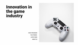 Game Industry - Customizable Professional Web Page Design