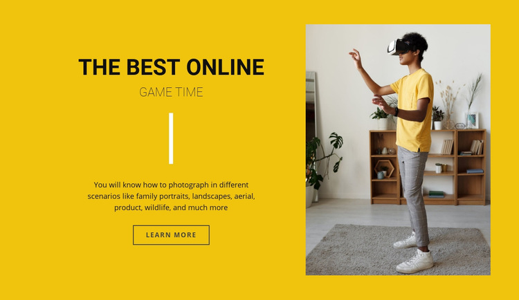 The best online games Web Page Design