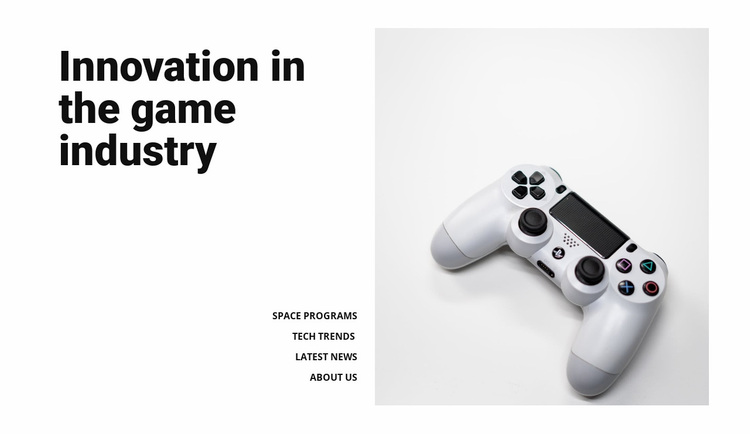 Game industry Website Design