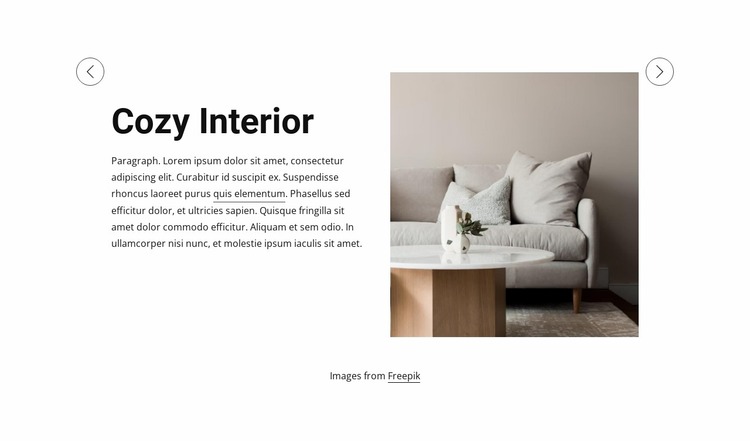 Gorgeous stylish home Website Mockup