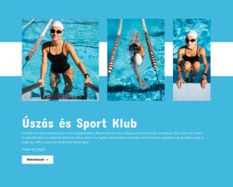 Uszoda Klub - Reszponzív Weboldal Tervezés