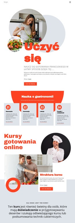 Makieta Witryny Premium Dla Naucz Się Gotować W Łatwy Sposób