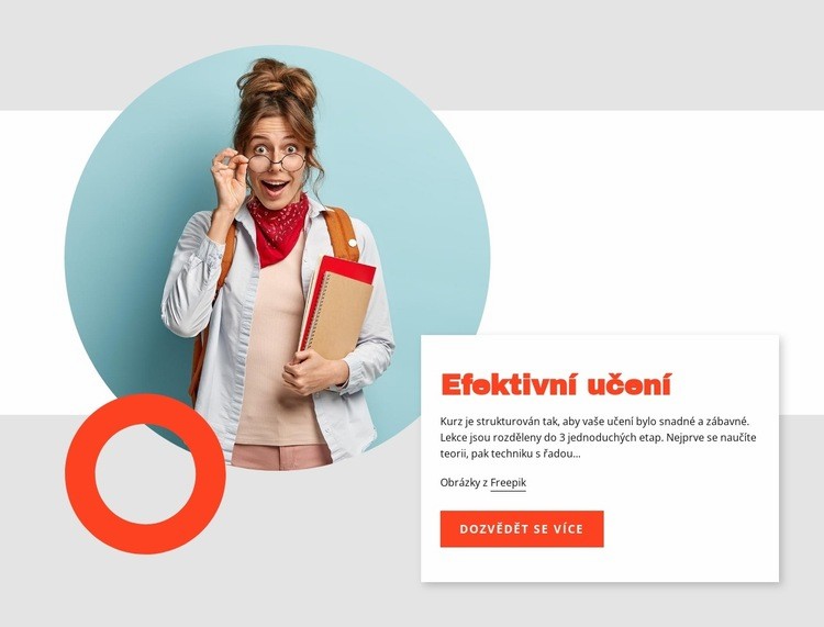 Efektivní učení Šablona HTML