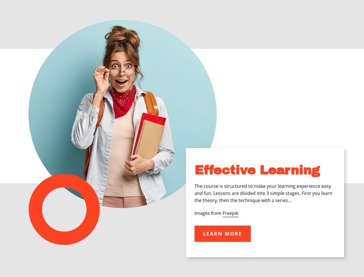 Effective learning CSS Template