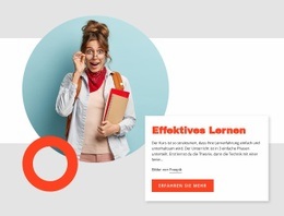 Effektives Lernen - Kreatives, Vielseitiges Website-Modell