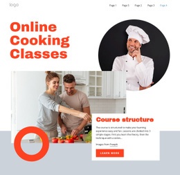 Online Cooking Classes - Multi-Purpose Html Code
