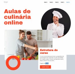 Aulas De Culinária Online - Tema WordPress Definitivo